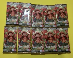 Lot 10 One Piece Card Game The Best Japanese Sealed Premium Booster Pack Set New - Image 1
