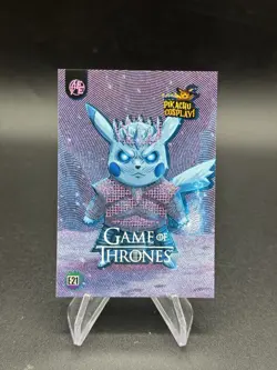 Game Of Thrones Pikachu Cosplay Set 2025 Pokemon Chase Card E21 - Image 1