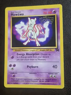 Mewtwo (Movie Promo) 03/53 Wotc Promo Regular Pokemon Card Vintage - Image 1