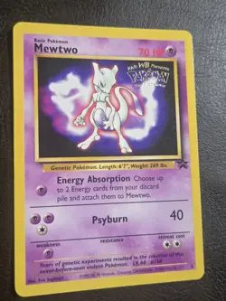 Mewtwo (Movie Promo) 03/53 Wotc Promo Regular Pokemon Card Vintage - Image 2