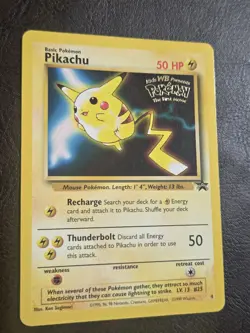 Pikachu (Movie Promo) 04/53 Wotc Promo Regular Pokemon Card Vintage - Image 2