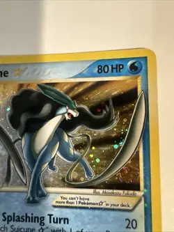 Suicune Gold Star Holo Card 115/115 Unseen Forces - Image 4