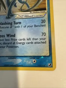 Suicune Gold Star Holo Card 115/115 Unseen Forces - Image 5