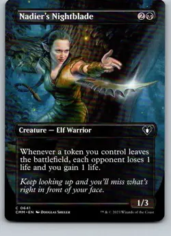 Nadier's Nightblade (Borderless) Commander Masters Regular - Image 1