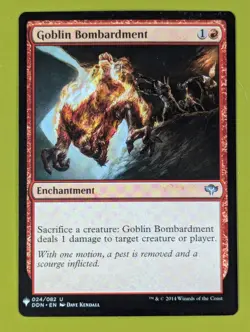 Goblin Bombardment x1 Duel Decks: Speed vs. Cunning Mystery Booster 1x MTG - Image 1