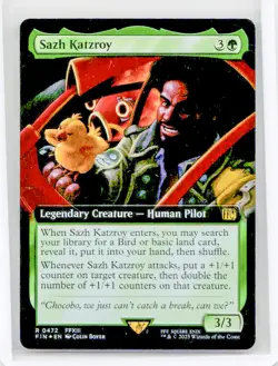 Near Mint or Better FOIL Sazh Katzroy (Extended Art) #472 W/Tracking - Image 1
