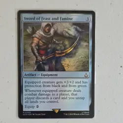 Magic: The Gathering Sword of Feast and Famine Assassin's Creed Foil Mythic - Image 1
