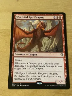 MTG Wrathful Red Dragon CLB: Battle for Baldur's Gate English (NM) - Image 1