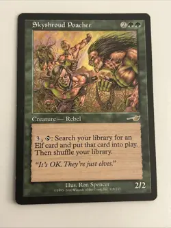 MTG Magic the Gathering Skyshroud Poacher (119/143) Nemesis LP - Image 1