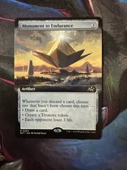 1x MTG Monument to Endurance *Extended Art* - Aetherdrift Rare! NM Mint! - Image 1