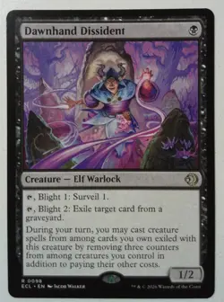 Dawnhand Dissident *Rare* Magic MtG x1 Lorwyn Eclipsed - Image 1
