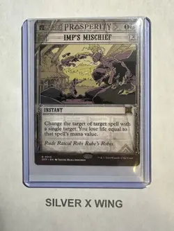 Imp's Mischief x1, MTG, Outlaws of Thunder Junction: Breaking News, OTP, NM - Image 1