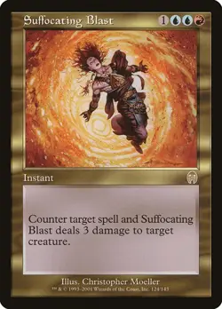 Suffocating Blast NM/M Apocalypse Multicolor Instant Mtg Magic English Regular - Image 1