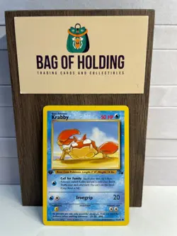 Krabby 51/62 - 1st Edition - Fossil - Pokemon Card - LP - Image 1