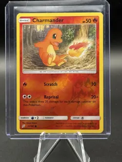 Pokemon TCG Sun & Moon Team Up Charmander Reverse Holo #11/181 - Image 3