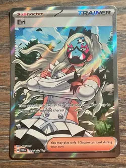 Pokemon TCG Eri holo 199/162 Scarlet & Violet Temporal Forces NM - Image 1