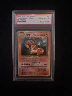 1999 POKEMON JPN CD PROMO CD PROMO #6 CHARIZARD-HOLO PSA 10 - Image 1