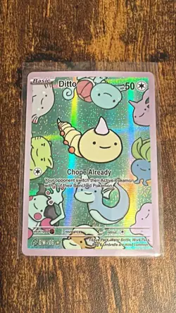 After Skool Hobby Ditto Weedle 06 Holo Pokemon Fan Art Genetic Mystery S2 1st Ed - Image 1