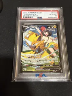 2022 Pokemon SWSH Zeraora V Silver Tempest PSA GEM MT 10 - Image 1