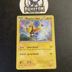 Pokemon Pikachu Libre 30/30 Holo XY Trainer Kit Damaged Promo HP - Image 1