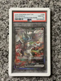 Pokemon Reshiram EX 166/086 White Flare SIR PSA 10 - Image 1
