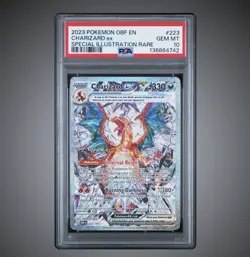 2023 POKEMON OBF EN-OBSIDIAN FLAMES #223 CHARIZARD EX PSA 10 - Image 1