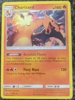 Charizard 3/70 - Non-Holo Rare - Sun & Moon: Dragon Majesty - NM - Pokemon TCG - Image 1