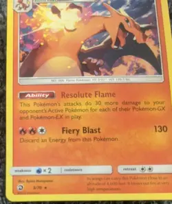 Charizard 3/70 - Non-Holo Rare - Sun & Moon: Dragon Majesty - NM - Pokemon TCG - Image 3