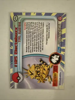 Pokemon Topps TCG: Electabuzz #125 Base Chrome - Series 1 - Image 2