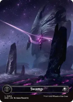 ~ Swamp (0264) (Borderless) ~ NM Foil ~ Edge of Eternities ~ MTG ~ - Image 1