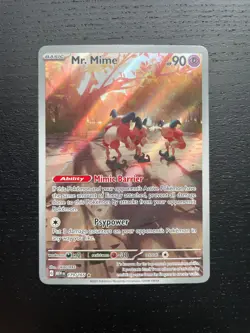 Mr. Mime 179/165 Illustration Rare SV151 Near Mint English Pokemon Card - Image 1
