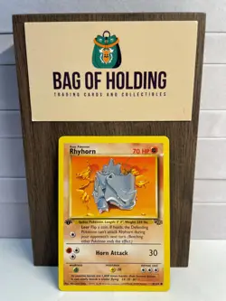 Rhyhorn 61/64 - 1st Edition - Jungle - Pokemon Card - LP - Image 1