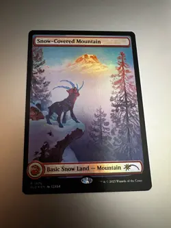 Snow-Covered Mountain (1476) (Rainbow Foil) Secret Lair Drop Foil - Image 1