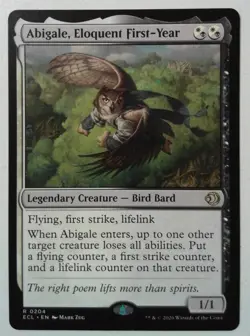 Abigale, Eloquent First-Year *Rare* Magic MtG x1 Lorwyn Eclipsed - Image 1