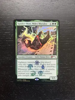 MTG Spider-Man Miles Morales P0008 Foil Promo Mythic Rare Marvel Kit - Image 1