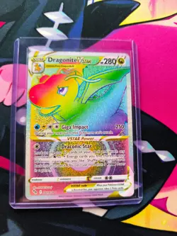 Pokemon TCG Dragonite VSTAR Pokemon GO 081/078 Holo Secret Rare - Image 1