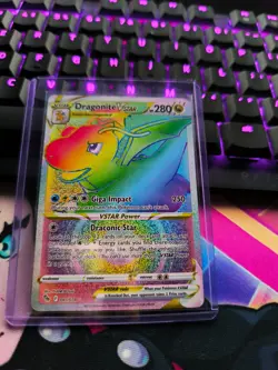 Pokemon TCG Dragonite VSTAR Pokemon GO 081/078 Holo Secret Rare - Image 2