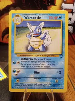 1999 Pokemon Base Set 2 Wartortle #63 VLP - Image 1