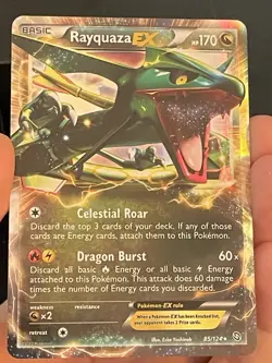 Pokemon Dragons Exalted Rayquaza EX 85/124 NM/LP - Image 2