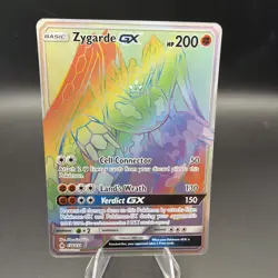 Pokemon Zygarde GX 136/131 Rainbow Secret Rare Forbidden Light - Image 1