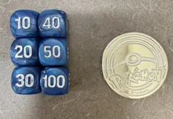 Dice and Coin From Mega Charizard X Ex UPC Pokemon TCG - Image 1