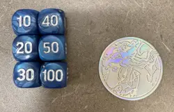 Dice and Coin From Mega Charizard X Ex UPC Pokemon TCG - Image 2