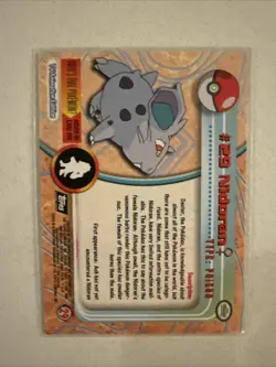 Pokemon Topps TCG: Nidoran #29 Base Chrome - Series 2 - Image 2