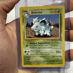 Pokemon Nidorina Pokemon 1999 Portuguese Jungle Unlimited 40/64 Vintage NM/MT - Image 1