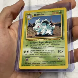 Pokemon Nidorina Pokemon 1999 Portuguese Jungle Unlimited 40/64 Vintage NM/MT - Image 2
