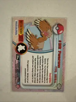 Pokemon Topps TCG: Fearow #22 Base Chrome - Series 2 - Image 2