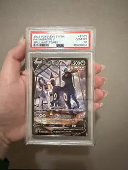 2022 Pokemon Sword & Shield Brilliant Stars TG22 Full Art Umbreon v PSA 10 - Image 1