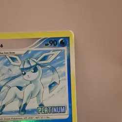 Glaceon 20/100 Pokemon Platinum Stamped Burger King Promo Reverse Holo HP - Image 3