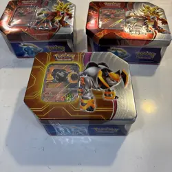 2x Pokemon TCG Gouging Fire & 1x Iron Boulder EX 5 Booster Pack Tin 2024 Sealed - Image 2