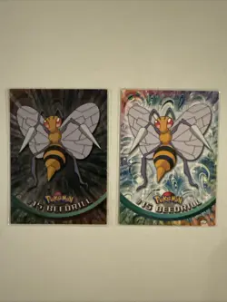 Pokemon Topps TCG: Beedrill #15 Base Chrome & Non Chrome - Series 2 - Image 1